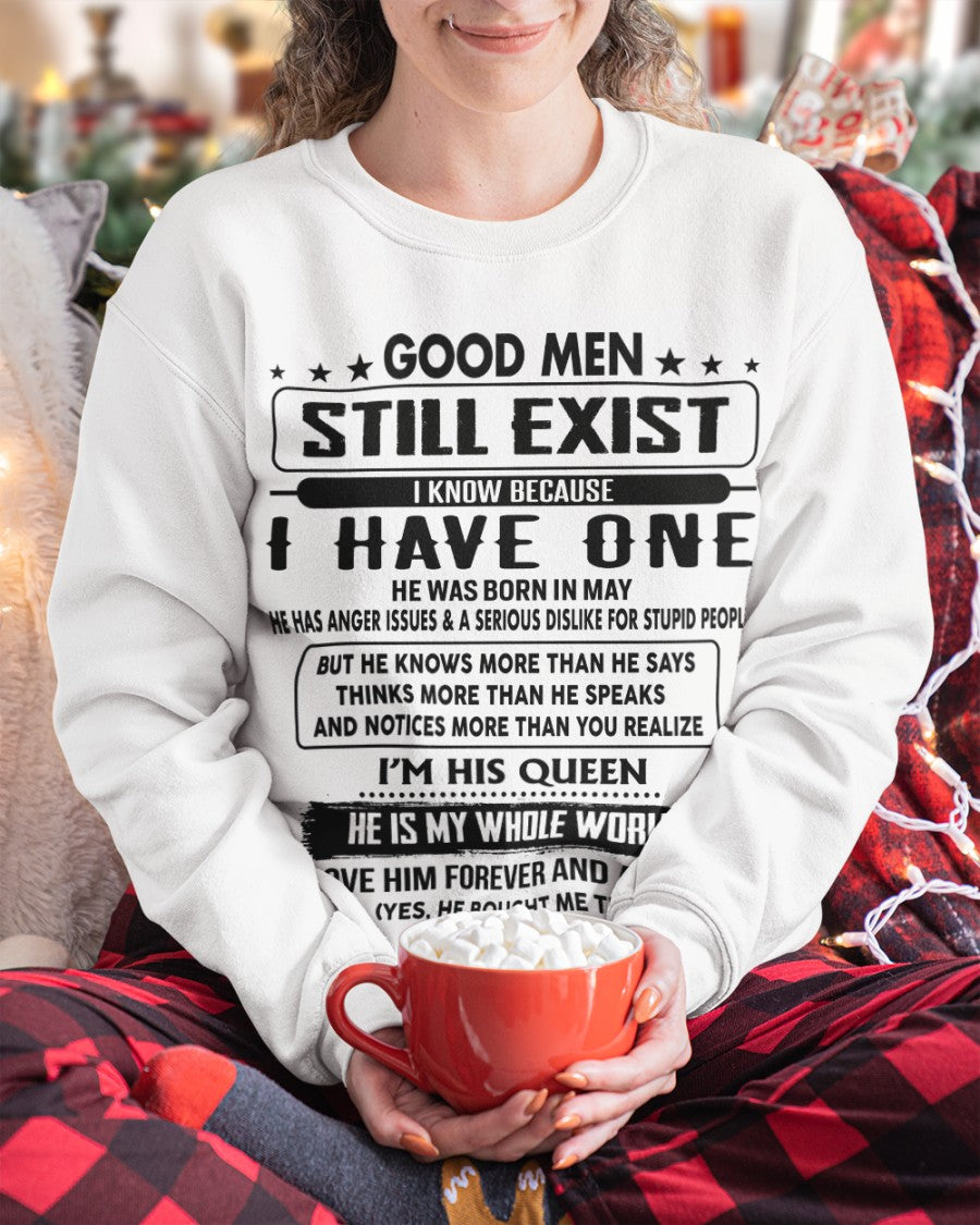 May - Good men Still Exist - gift for your girlfriend, wife from Husband - SNOW05 (SKU-GM-05)