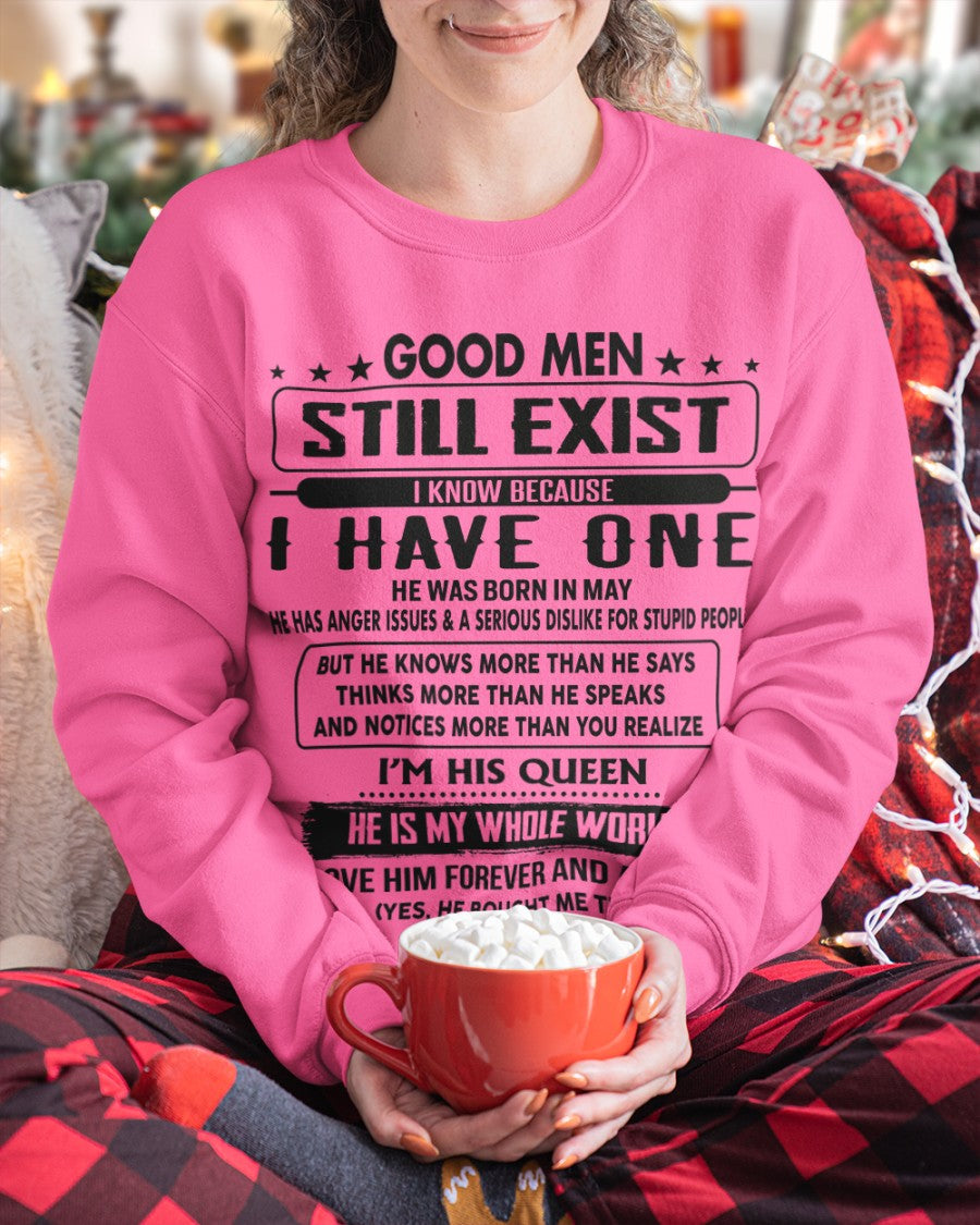 May - Good men Still Exist - gift for your girlfriend, wife from Husband - SNOW05 (SKU-GM-05)