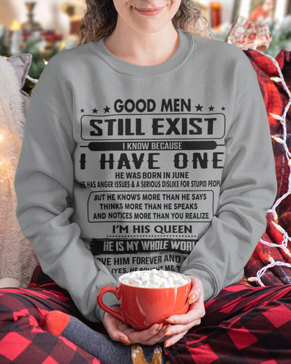 June - Good men Still Exist - gift for your girlfriend, wife from Husband - SNOW06 (SKU-GM-06)