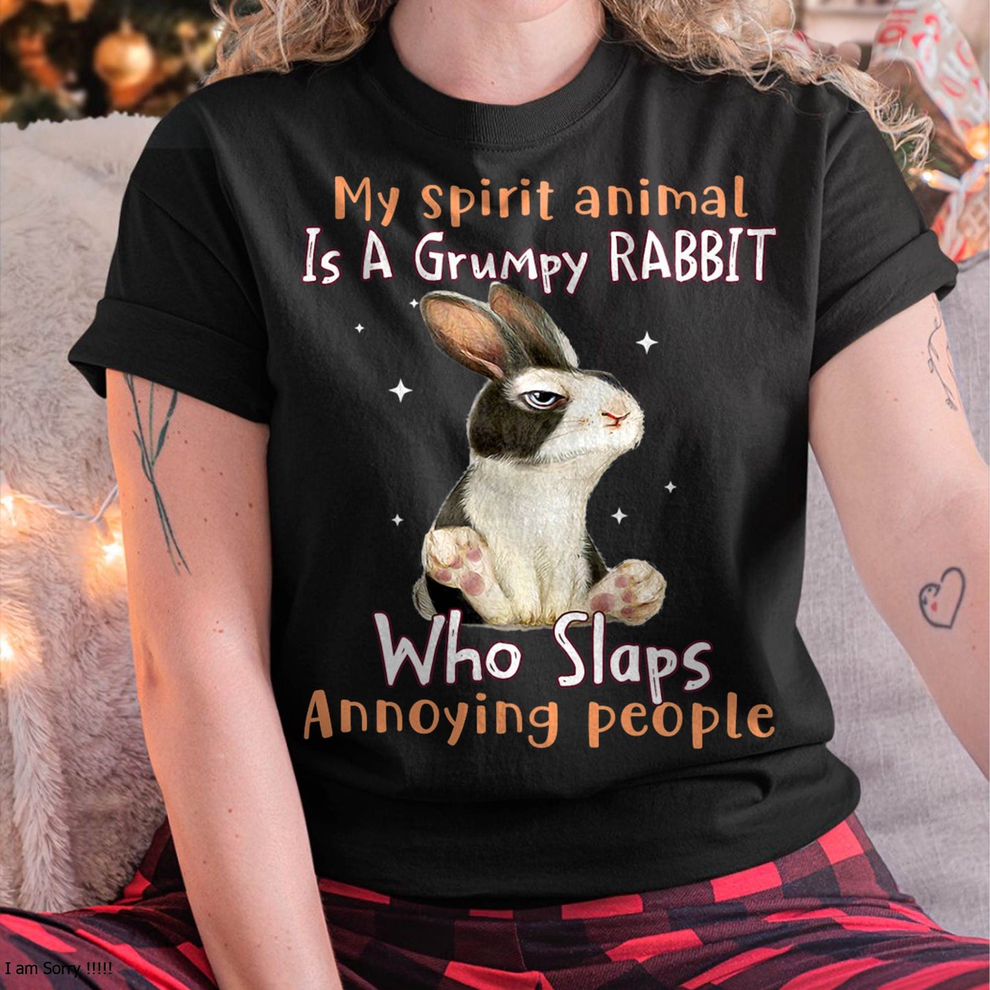 My Spirit Animal is a Grumpy Rabbit rabbit lovers T-Shirt