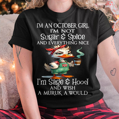 OCTOBER SHIRT, I’M NOT SUGAR & SPICE - SNOW MALE10 (SKU2603-44-10)