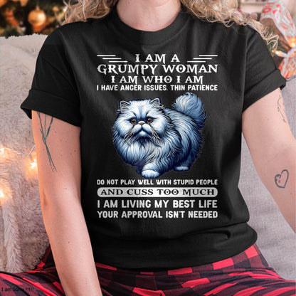 I am a Grumpy Old Woman I am who I am I Have Anger Issue T-Shirt