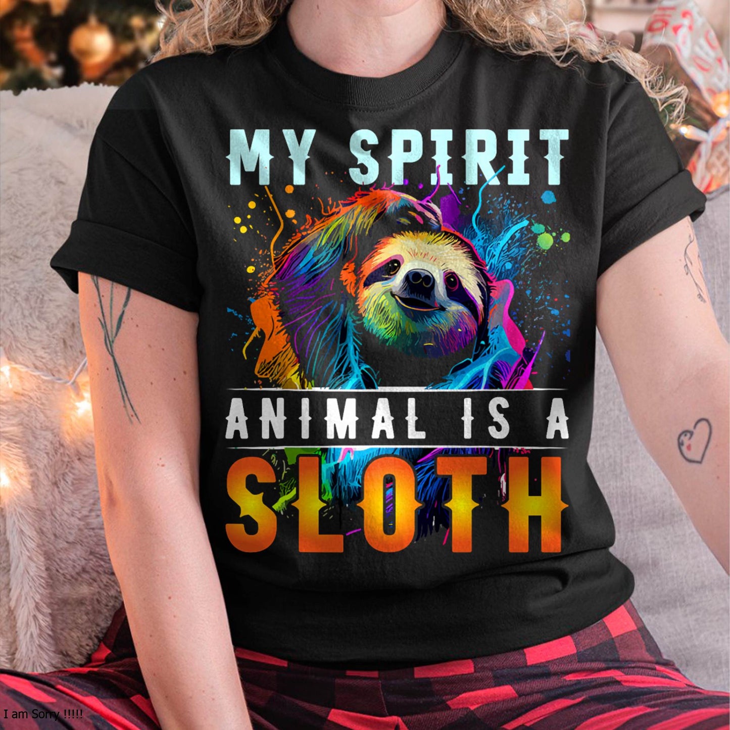 My Spirit Animal is A Sloth T-Shirt Funny Sloths T-Shirt