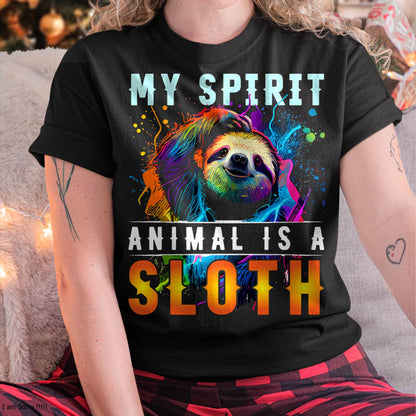 My Spirit Animal is A Sloth T-Shirt Funny Sloths T-Shirt