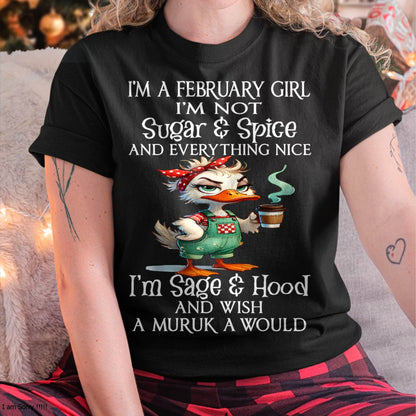 FEBRUARY SHIRT, I’M NOT SUGAR & SPICE - SNOW MALE02 (SKU2603-44-02)