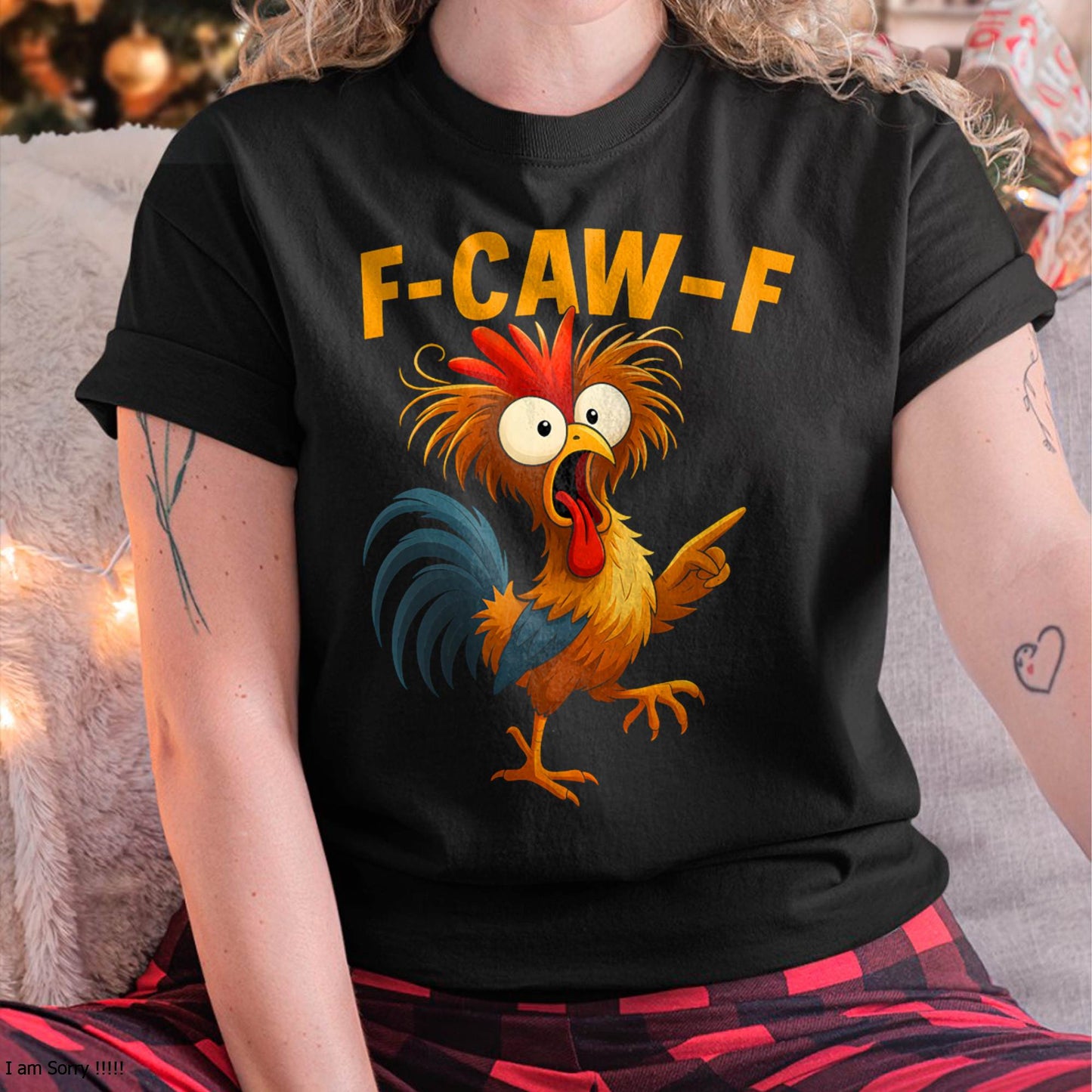 F Caw F Rooster Funny Fcawf Chicken Whisperer Fawk Off T-Shirt