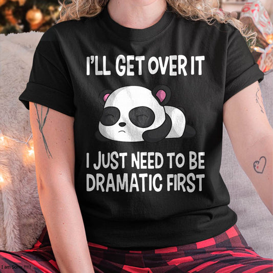 Funny Dramatic Panda Kawaii Bear Face Anime Lovers T-Shirt