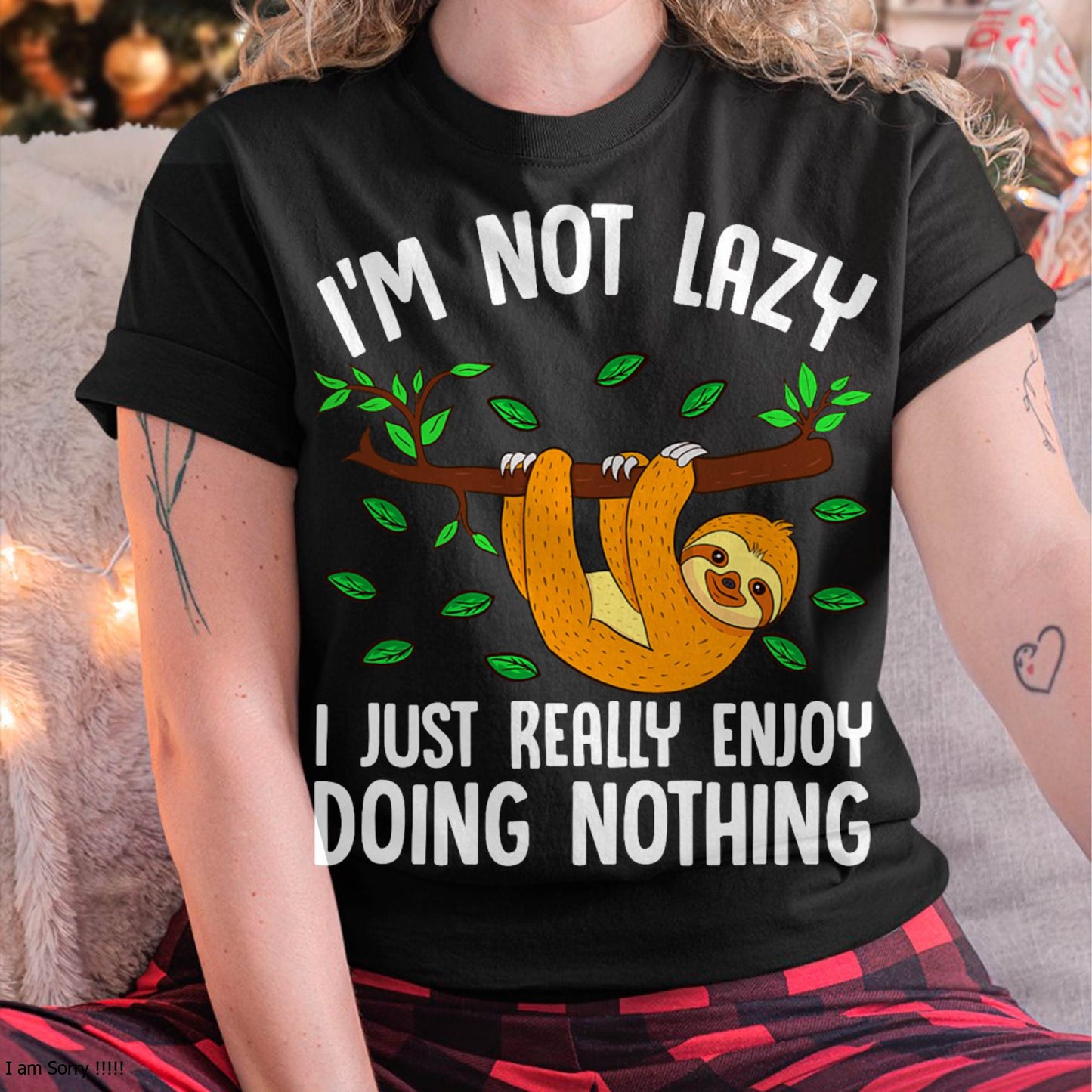 Lazy Sloth On A Tree Doing Nothing T-Shirt