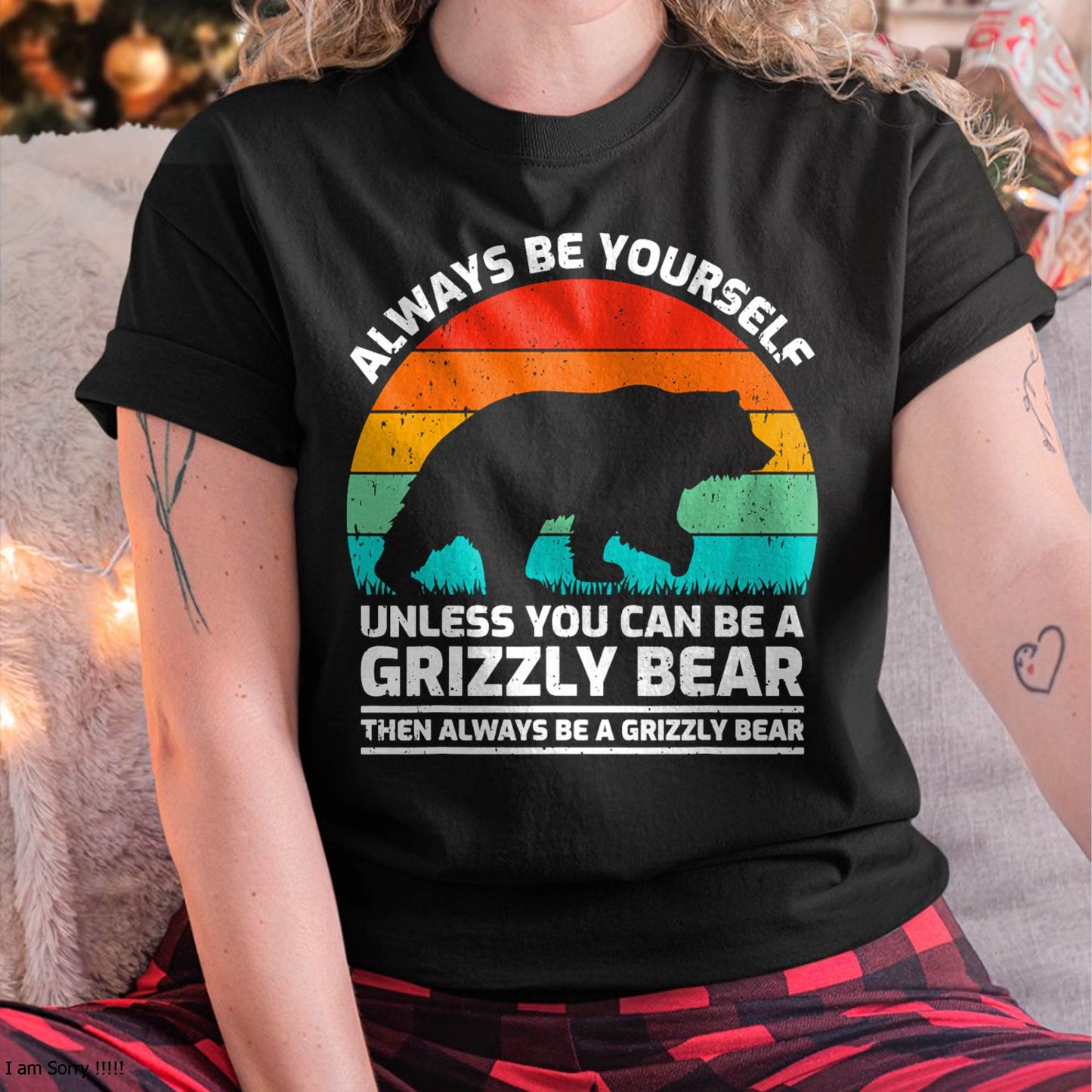 Vintage Grizzly Bear Animal Lover Retro Cute Grizzly Bear T-Shirt