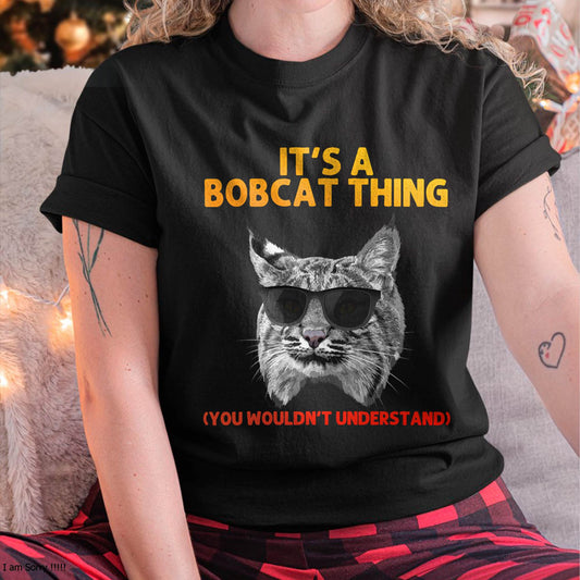 Cute Bobcat Art for Men Women Kids Lynx Animal Bobcat Lover T-Shirt