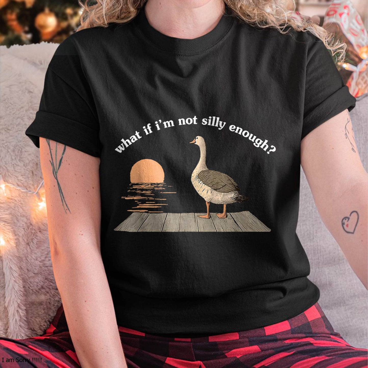 What If I'm Not Silly Enough Goose Duck Funny Meme Duck T-Shirt