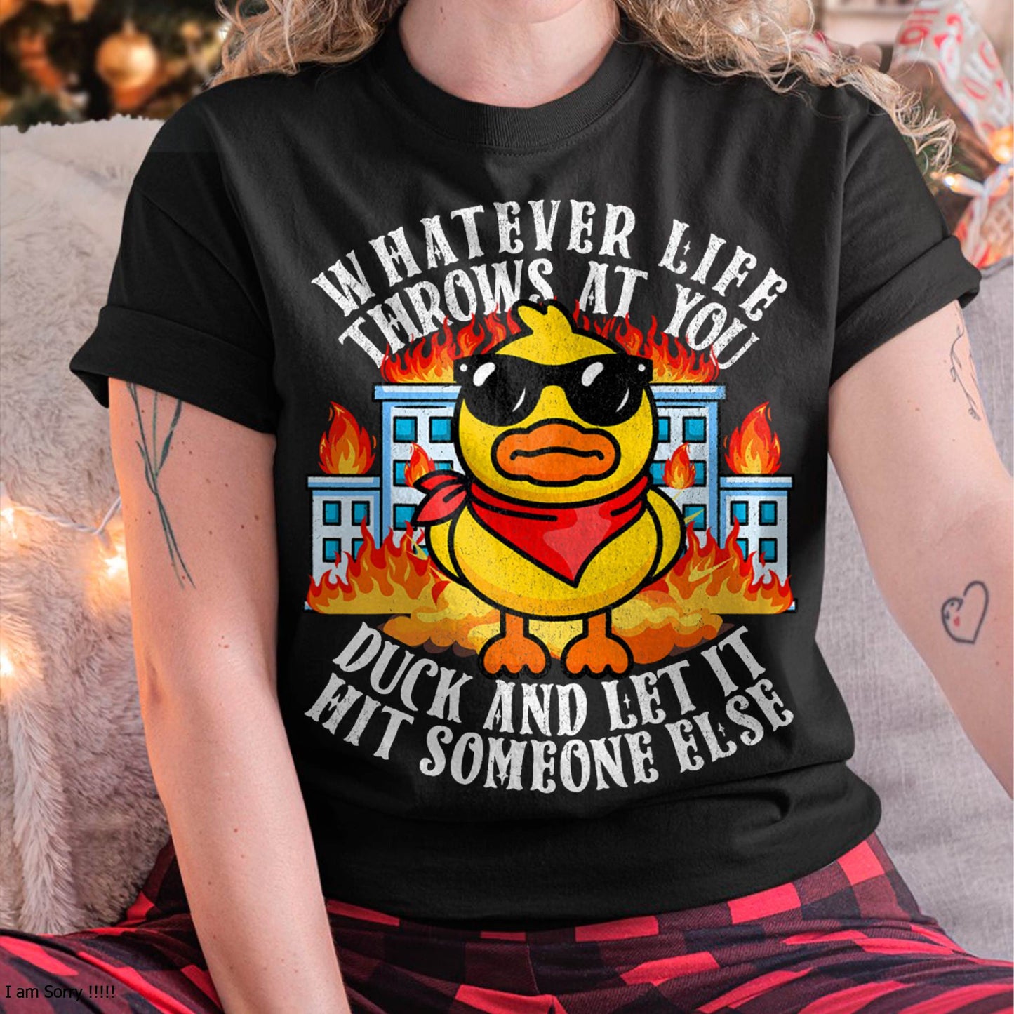 Sarcastic Funny Duck Shirt Funny Joke Quote Humor Duck Meme T-Shirt