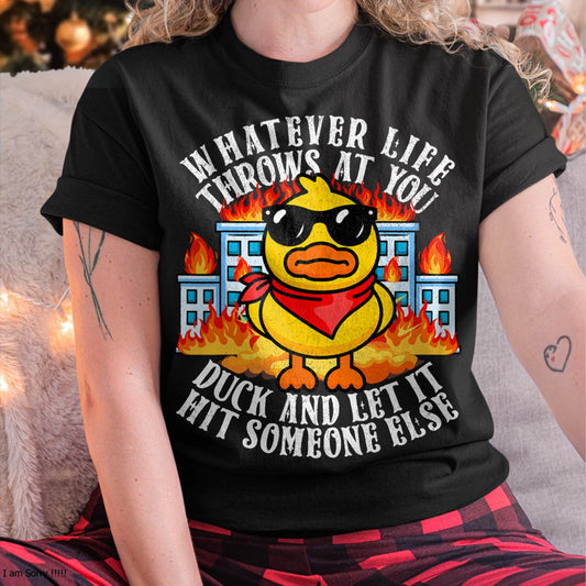 Sarcastic Funny Duck Shirt Funny Joke Quote Humor Duck Meme T-Shirt