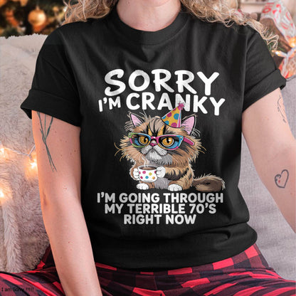 Sorry I'm Cranky I'm Going Through My Terrible 70’s Cats Lovers T-Shirt