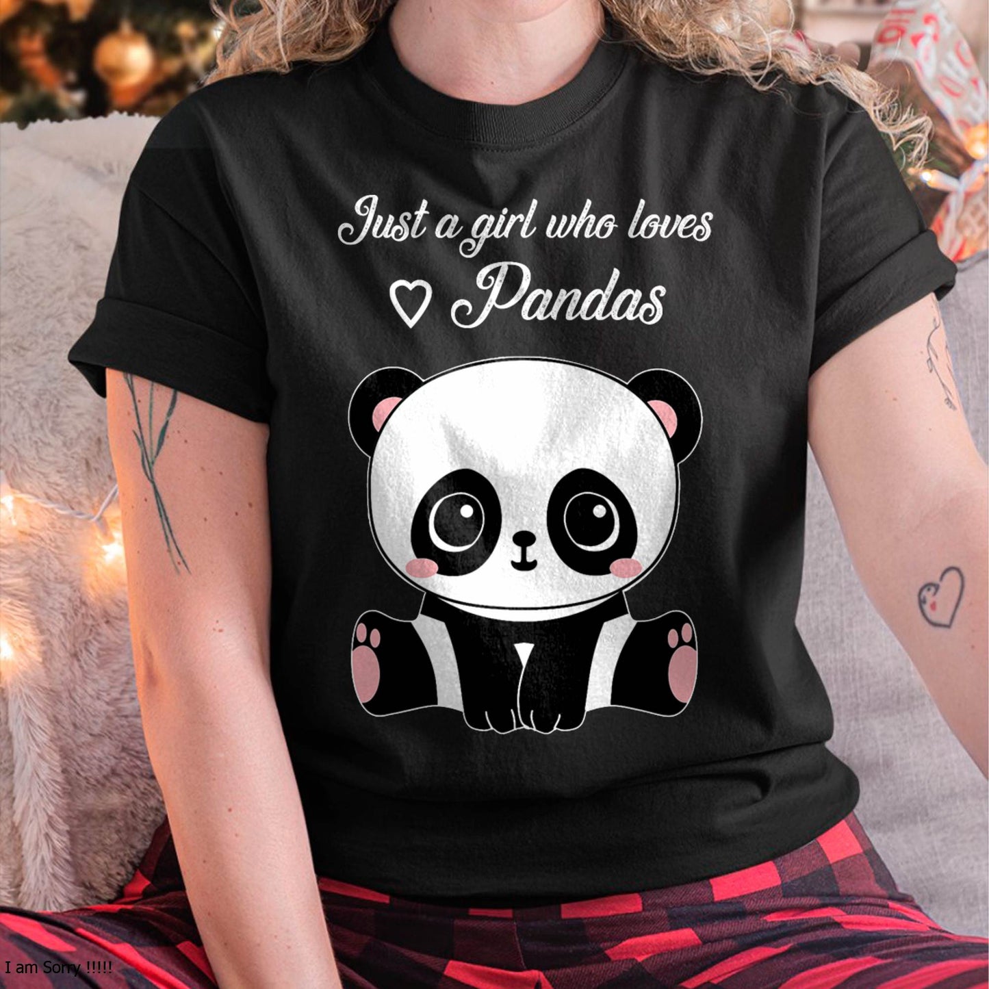 Cute Panda Shirt Just A Girl Who Loves Pandas T-Shirt