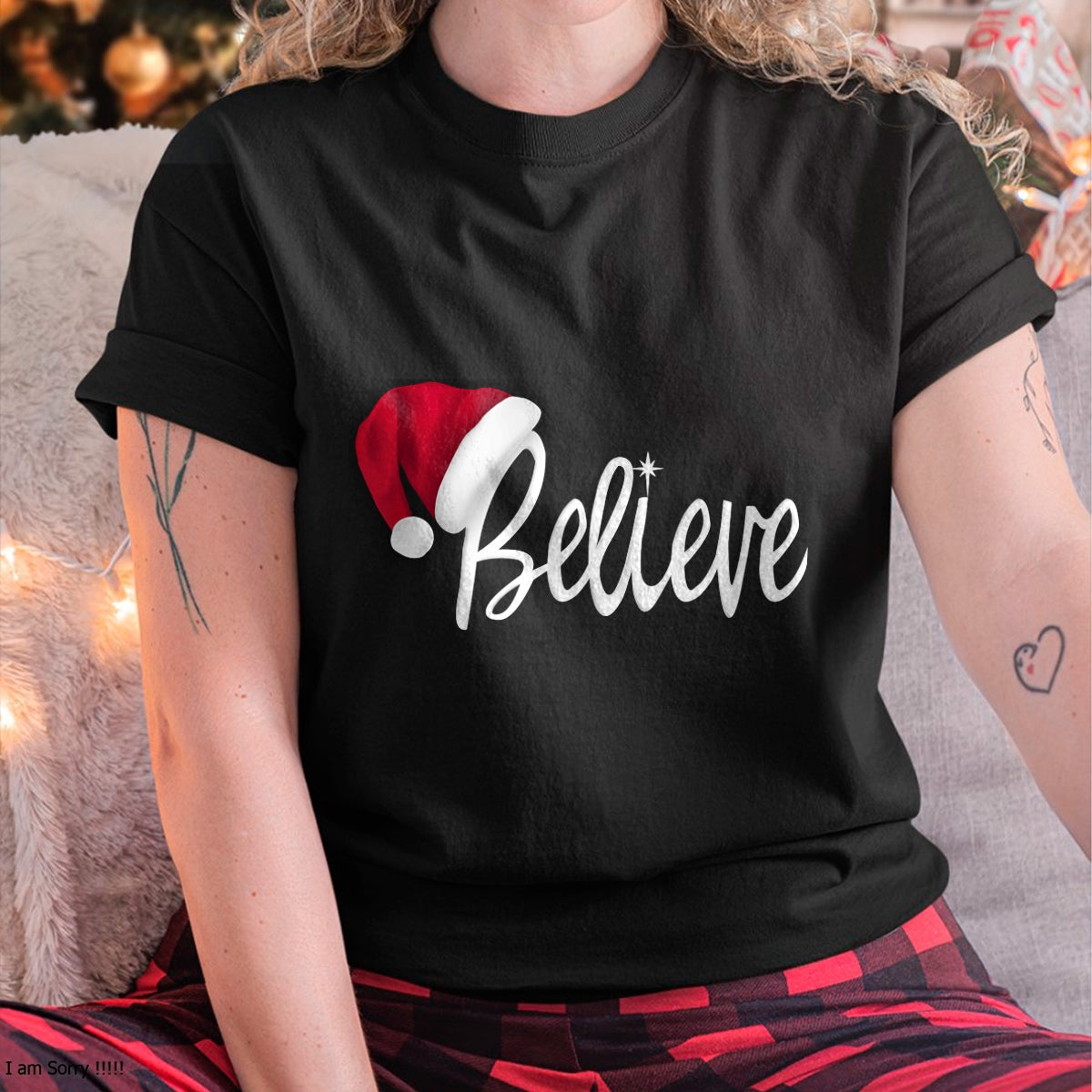 Christmas Long Sleeve T-Shirt - Believe in Santa Claus Shirt - Christmas Unisex T-Shirt/Hoodie/Sweatshirt - SNOW00