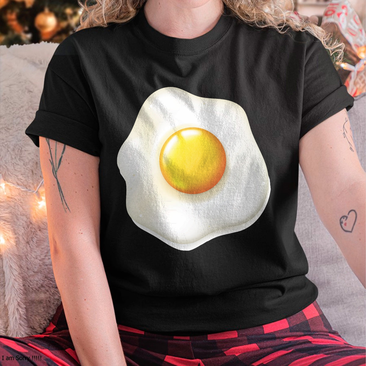 Egg Costume T-Shirt Funny Christmas  Halloween Egg Shirt T-Shirt - Christmas Unisex T-Shirt/Hoodie/Sweatshirt - SNOW00