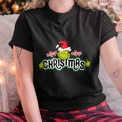 Dr. Seuss Grinch Hugs Christmas Short Sleeve T-shirt - Christmas Unisex T-Shirt/Hoodie/Sweatshirt - SNOW00