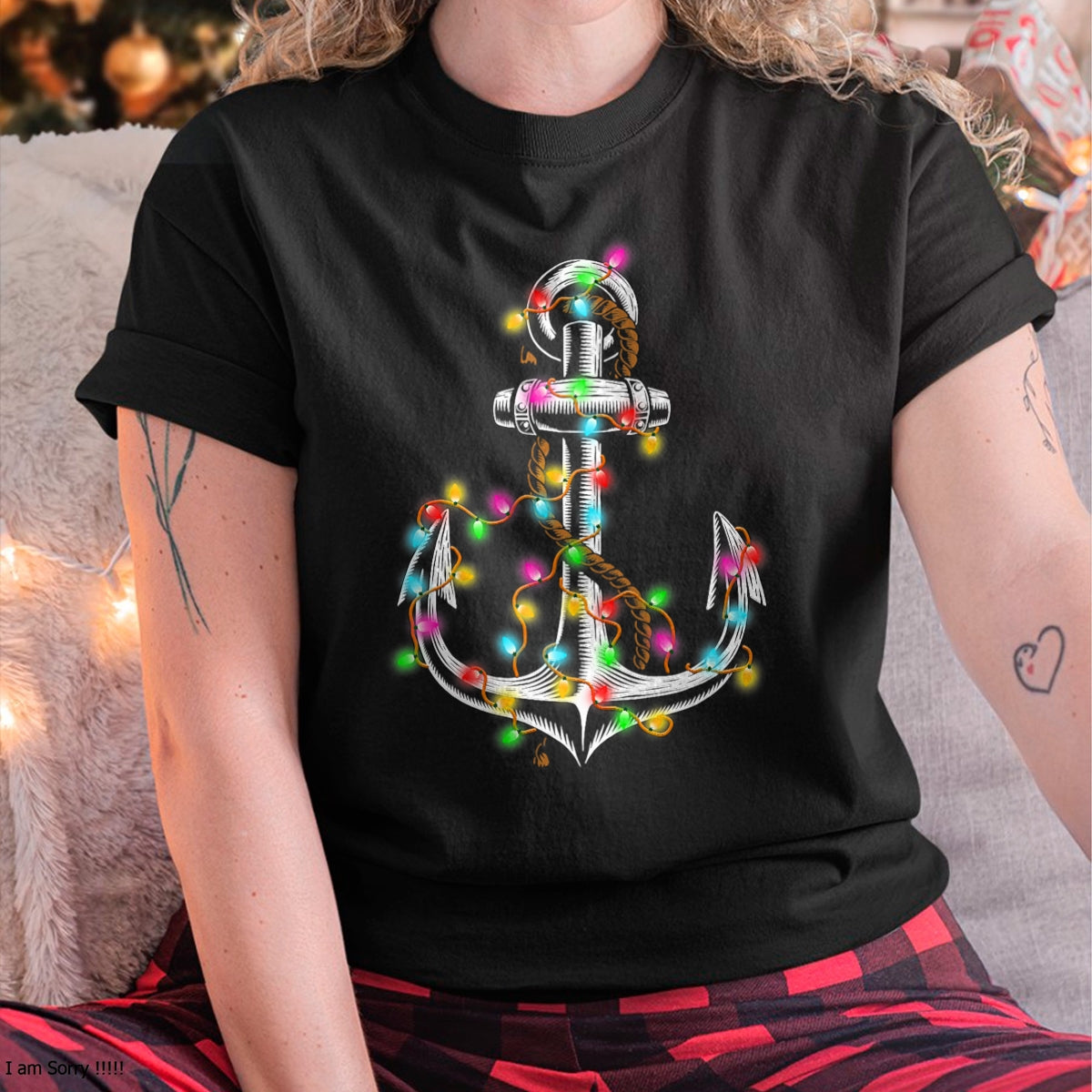 Christmas Lights Boating Sailing Cruise Boat Gifts T-Shirt - Christmas Unisex T-Shirt/Hoodie/Sweatshirt - SNOW00