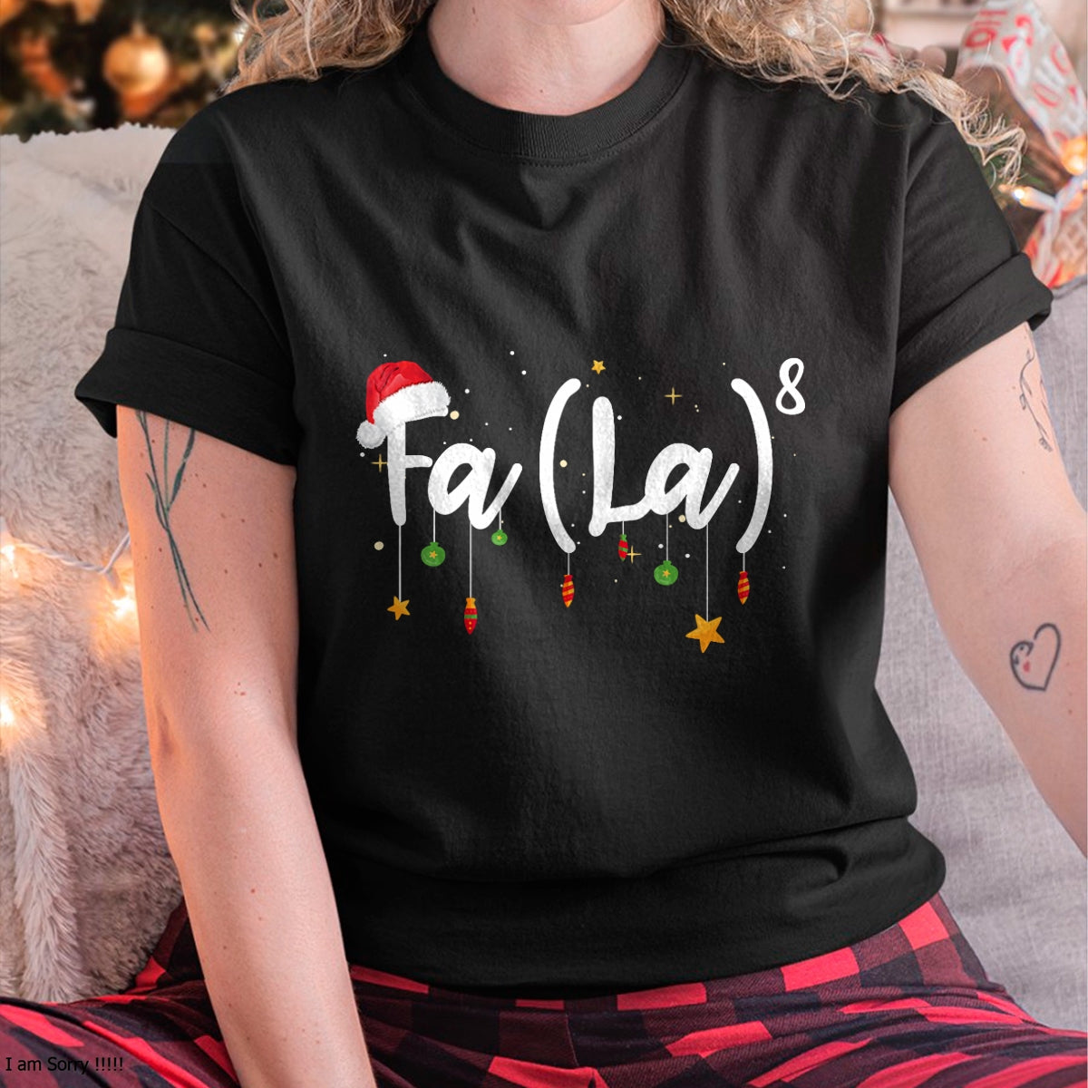 FA (LA)8 Funny Christmas Santa Fa La Math T-Shirt - Christmas Unisex T-Shirt/Hoodie/Sweatshirt - SNOW00