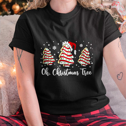 Groovy Oh Christmas Tree Cakes Debbie Becky Jen Cake Lovers T-Shirt - Christmas Unisex T-Shirt/Hoodie/Sweatshirt - SNOW00