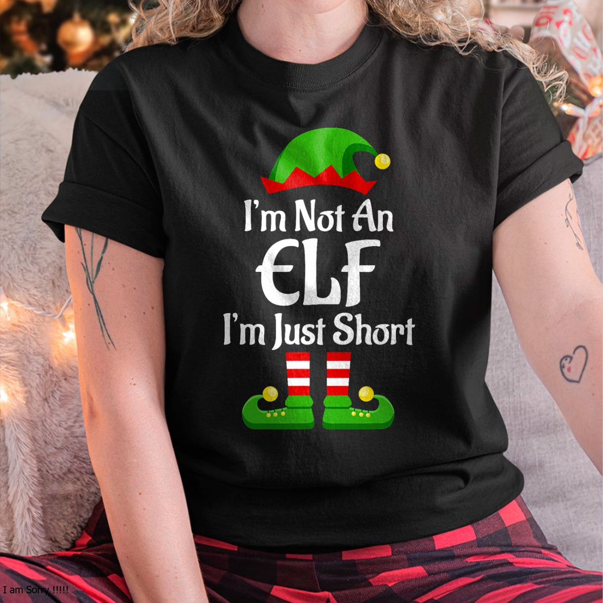 Im Not An Elf Family Christmas Pjs Matching Men Women Kids T-Shirt - Christmas Unisex T-Shirt/Hoodie/Sweatshirt - SNOW00