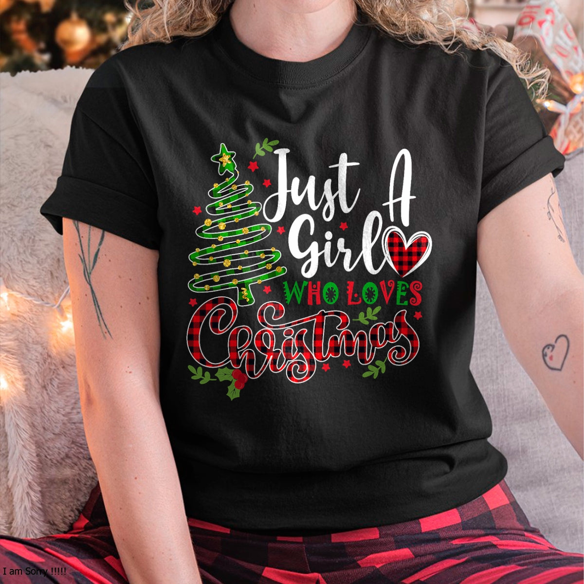 Just a Girl who Loves Christmas a Gift for XMAS Women Girls T-Shirt - Christmas Unisex T-Shirt/Hoodie/Sweatshirt - SNOW00