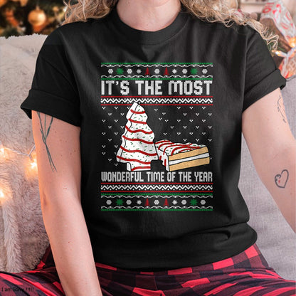 Its The Most Wonderful Time Of The Year Christmas tree cake T-Shirt - Christmas Unisex T-Shirt/Hoodie/Sweatshirt - SNOW00
