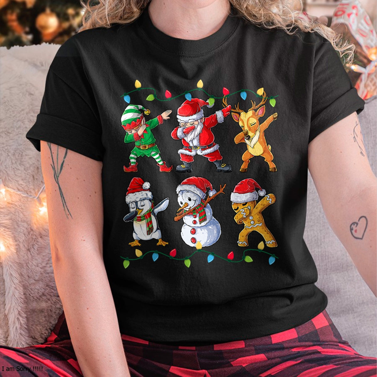Dabbing Santa Elf Friends Christmas Boys Girls Men Xmas Dab T-Shirt - Christmas Unisex T-Shirt/Hoodie/Sweatshirt - SNOW00