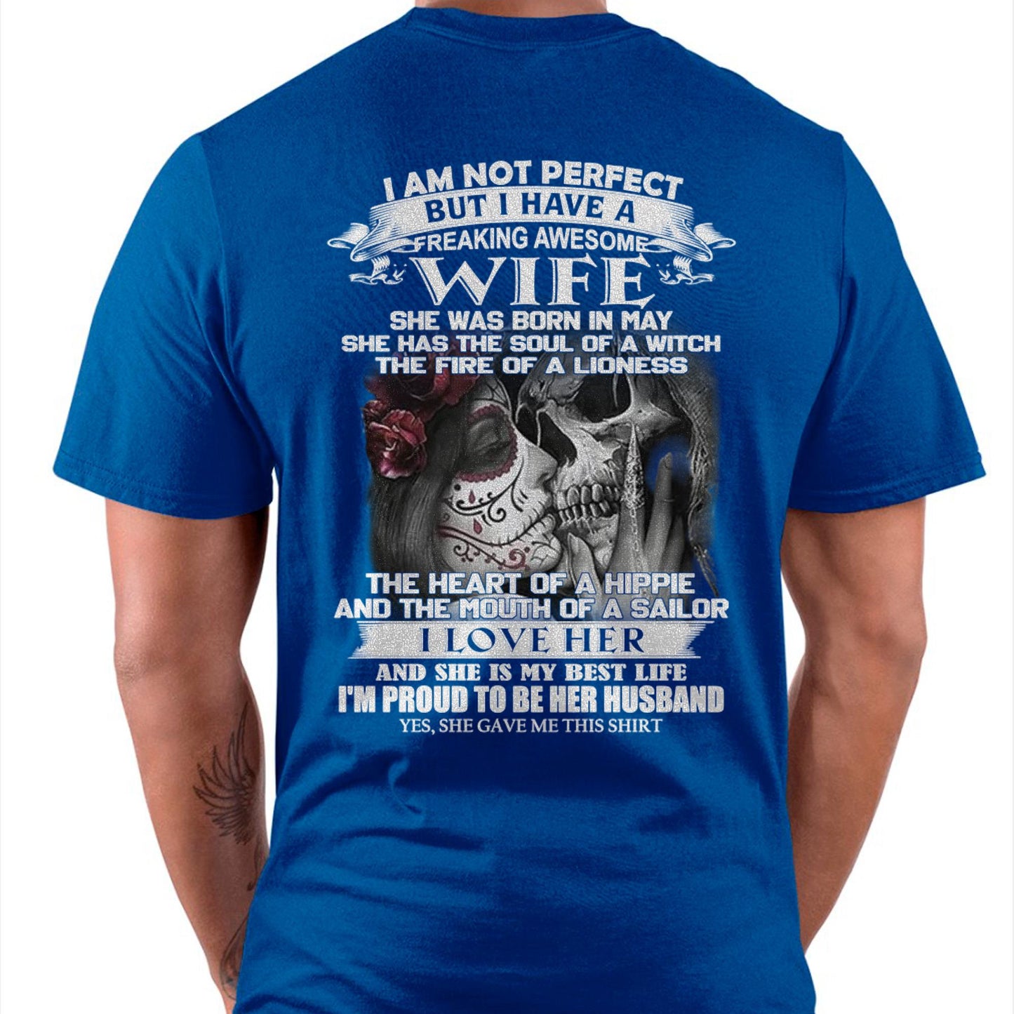 I Am Not Perfect But I Have A Freaking Awesome Wife - Gift For Husband From Wife - SNOW05 (SKU06-31-05)