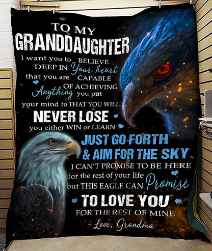 Special Gift For Your Granddaughter Blanket - From Grandma