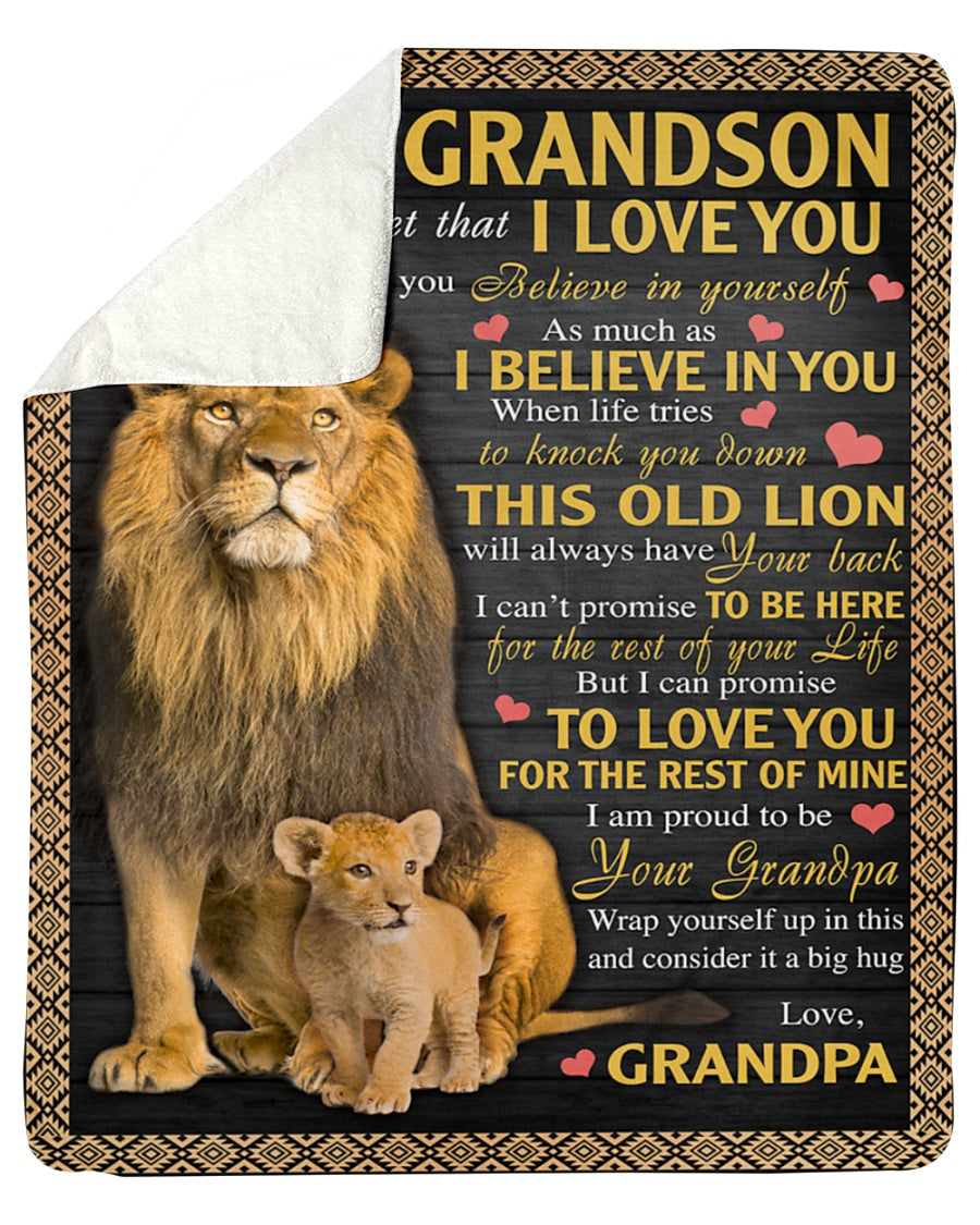 Special Gift For Your Grandson Blanket - From Grandpa
