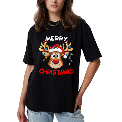 Merry Christmas Reindeer Xmas Family Men Women T-Shirt - Christmas Unisex T-Shirt/Hoodie/Sweatshirt - SNOW00