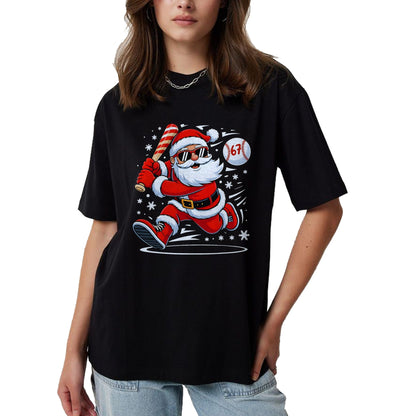 Funny Baseball Santa 67 Christmas Xmas Pajamas Boys T-Shirt - Christmas Unisex T-Shirt/Hoodie/Sweatshirt - SNOW00