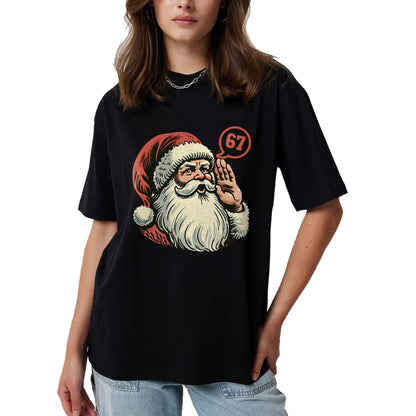 67 Christmas Funny Six Seven Meme Brainrot Santa Claus Boys T-Shirt - Christmas Unisex T-Shirt/Hoodie/Sweatshirt - SNOW00