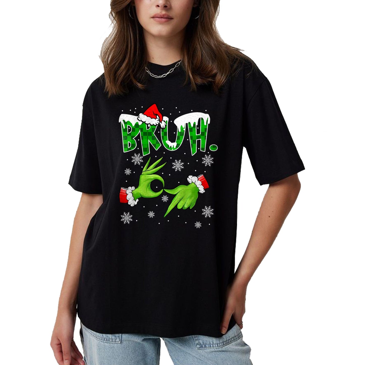 Bruh 67 Six Seven 6 7 Meme Christmas Funny Gen Alpha Slang T-Shirt  - Christmas Unisex T-Shirt/Hoodie/Sweatshirt - SNOW00