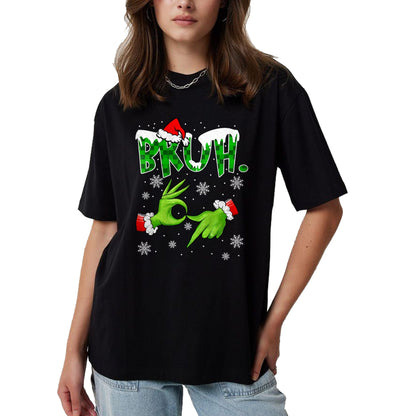 Bruh 67 Six Seven 6 7 Meme Christmas Funny Gen Alpha Slang T-Shirt  - Christmas Unisex T-Shirt/Hoodie/Sweatshirt - SNOW00