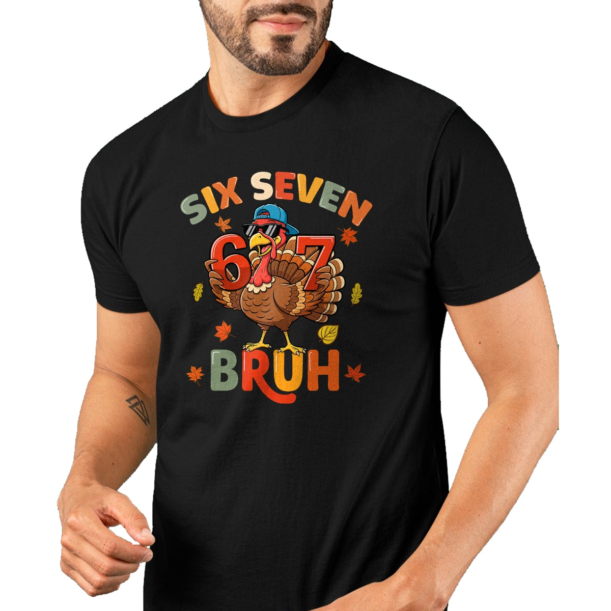 6 7 Thanksgiving Shirts Men Boys Funny Turkey Meme Six Seven T-Shirt - Christmas Unisex T-Shirt/Hoodie/Sweatshirt - SNOW00