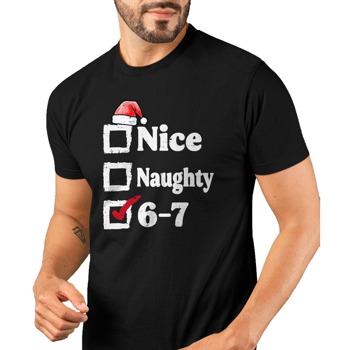 Nice Naughty 6 7 Meme 67 Christmas Six Seven Xmas Boys Kids T-Shirt - Christmas Unisex T-Shirt/Hoodie/Sweatshirt - SNOW00