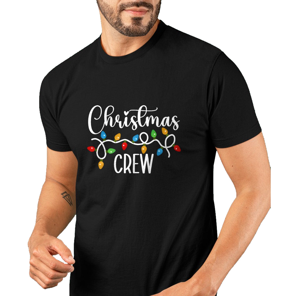 Christmas Crew Xmas Lights Family Matching Pajamas Holiday T-Shirt - Christmas Unisex T-Shirt/Hoodie/Sweatshirt - SNOW00