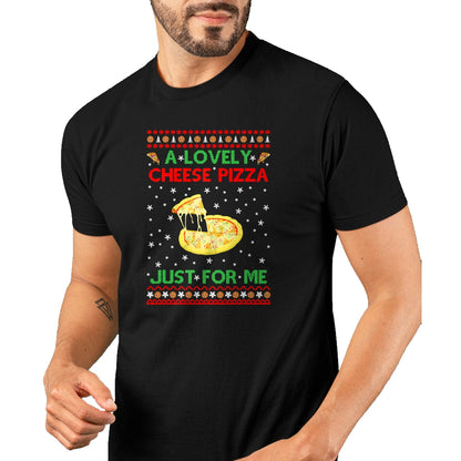 A Lovely Cheese Pizza Shirt Alone Funny Kevin X-Mas Home T-Shirt - Christmas Unisex T-Shirt/Hoodie/Sweatshirt - SNOW00