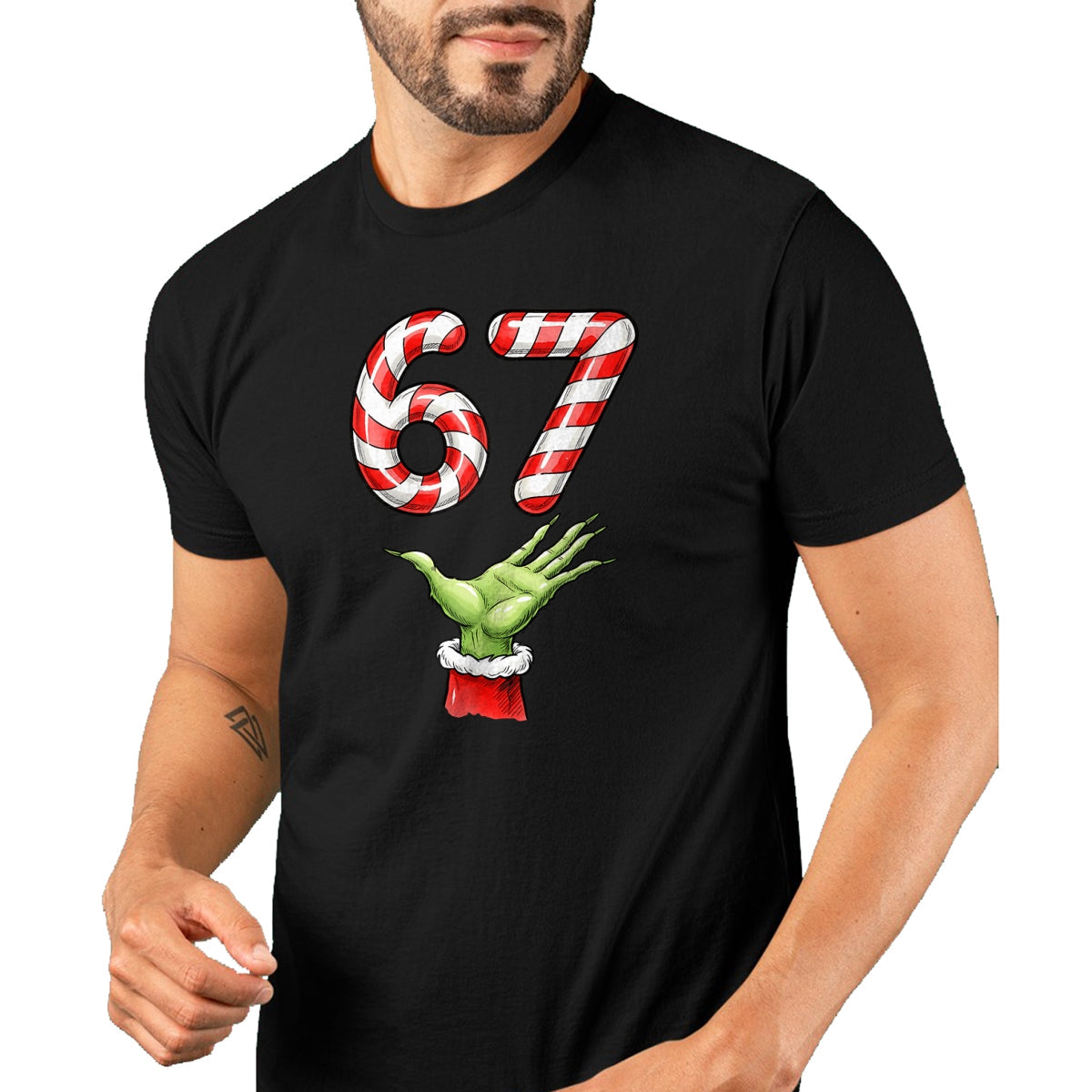Santa Six Seven 67 Meme Christmas 67 Candy Cane Kids Boys T-Shirt - Christmas Unisex T-Shirt/Hoodie/Sweatshirt - SNOW00