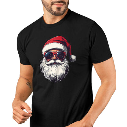 Cool Santa Claus Face Retro Sunglasses Christmas Men Boys T-Shirt - Christmas Unisex T-Shirt/Hoodie/Sweatshirt - SNOW00