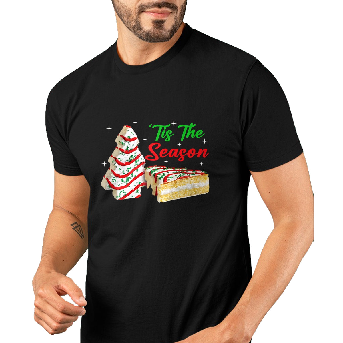 Funny Tis The Season Design Christmas Tree Cakes Debbie T-Shirt - Christmas Unisex T-Shirt/Hoodie/Sweatshirt - SNOW00