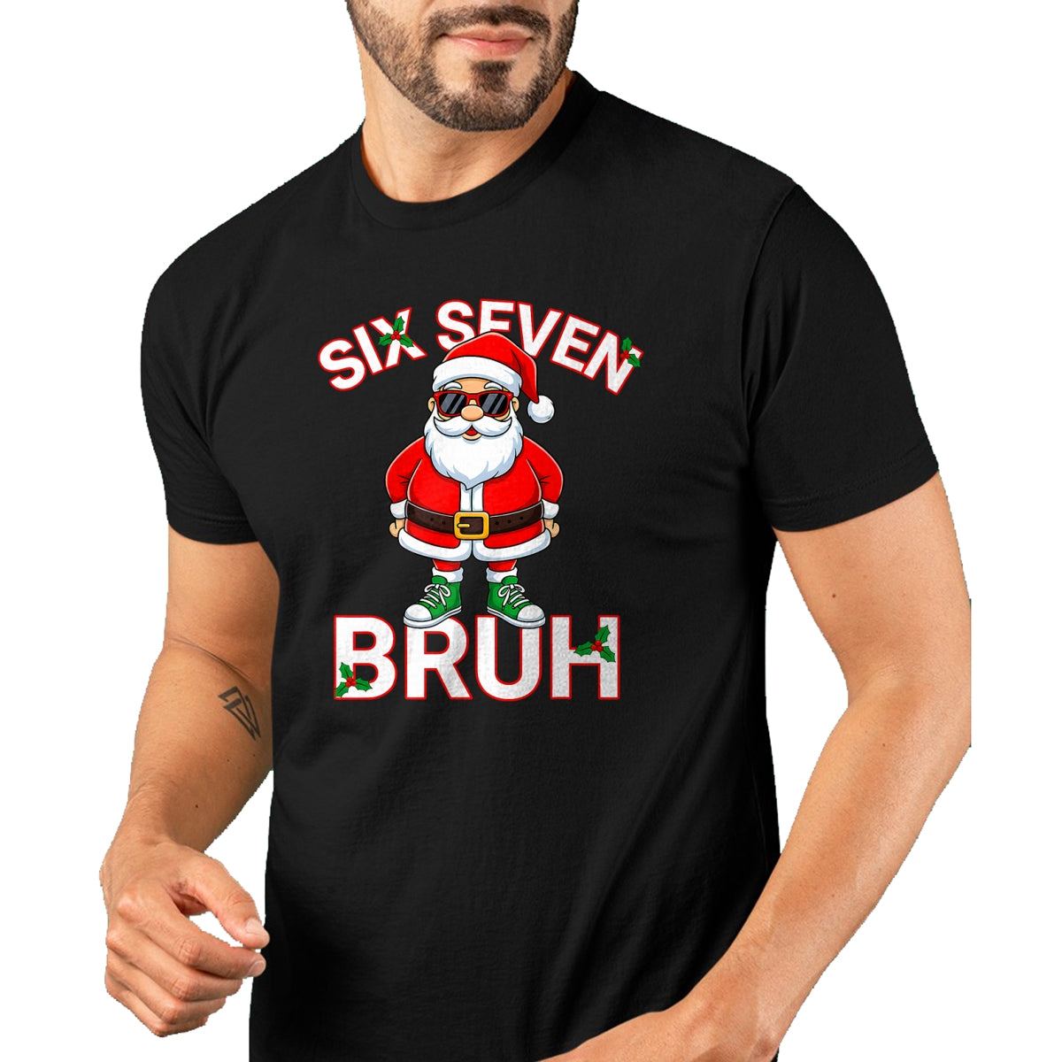 Funny 67 Six Seven Christmas Bruh Santa T-Shirt - Christmas Unisex T-Shirt/Hoodie/Sweatshirt - SNOW00 (SKU-T-CHRISTMAS-1911A)