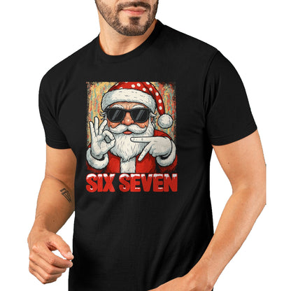 Funny Six Seven Meme Christmas Cool Santa Saying 6 7 T-Shirt - Christmas Unisex T-Shirt/Hoodie/Sweatshirt - SNOW00