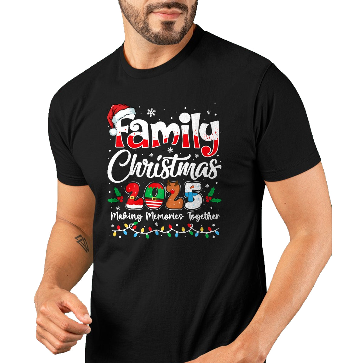 Family Christmas 2025 Matching Outfit Xmas Squad Santa T-Shirt - Christmas Unisex T-Shirt/Hoodie/Sweatshirt - SNOW00
