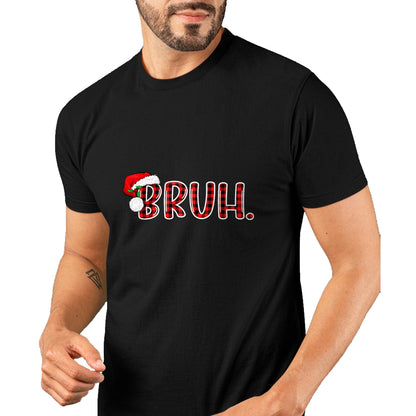 Bruh Funny Christmas Plaid Teens Boys Kids Xmas Pajamas T-Shirt - Christmas Unisex T-Shirt/Hoodie/Sweatshirt - SNOW00