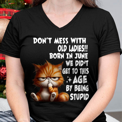 JUNE SHIRT, DON’T MESS WITH OLD LADIES - FMA SNOW06 (SKU2604-31-06)