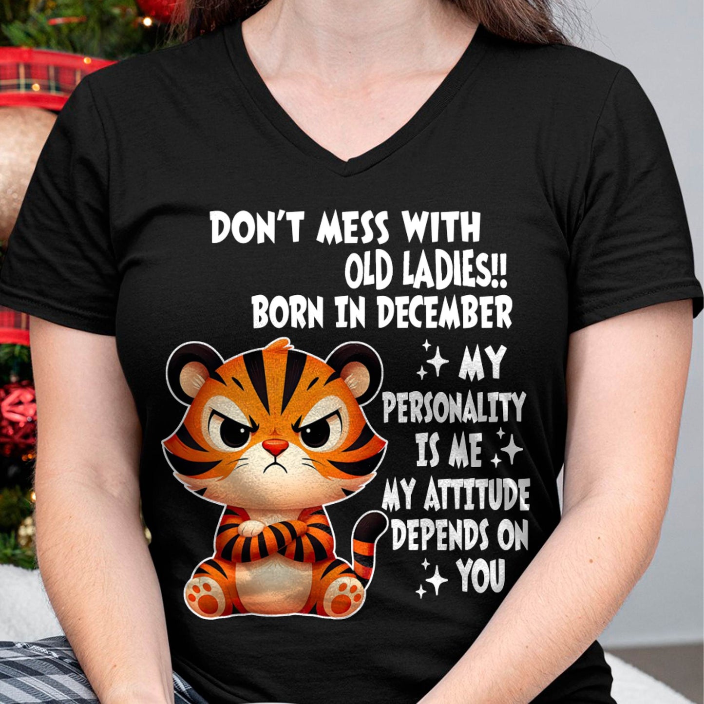 DECEMBER SHIRT, MY ATTITUDE DEPENDS ON YOU - FMA SNOW12 (SKU2604-60-12)